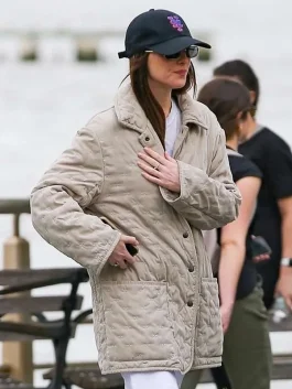 Dakota Johnson Materialists Jacket Front Look