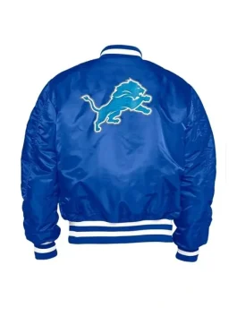 Detroit Lions Blue Bomber Jacket