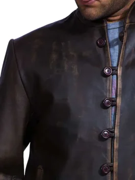 Drakeshire Brown Leather Jacket