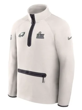 Eagles Super Bowl LIX Opening Night Tech Fleece Half-Zip Jacket