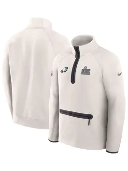 Eagles Super Bowl LIX Opening Night Tech Fleece Half-Zip Jacket