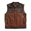 Front-Side-Of-The-Gunner-Mens-Leather-Motorcycle-Vest