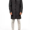 Gary Grey Wool Coat Men