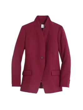 Hatch x J.Crew Regent Burgundy Red Maternity Stretch Blazer Size XS/Small AC596