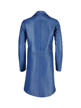 Jenna Women’s Minimalist Leather Trench Coat