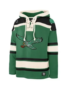 Kelly Green Eagles Lacer Hoodie