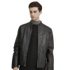 Leather Jacket With Zipper Pockets