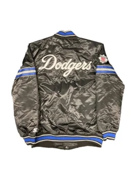 Los Angeles Dodgers Black The Pick and Roll Jacket Back look