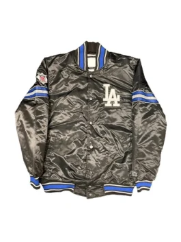 Los Angeles Dodgers Black The Pick and Roll Jacket Front look