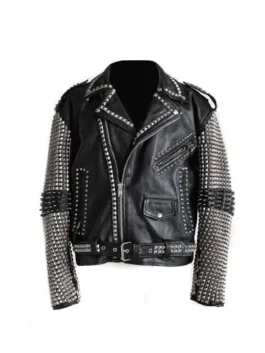 Men’s Burgundy Leather Jacket