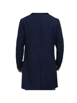 Men's Double Breasted Blue Peacoat