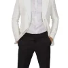 Men’s Peak Lapel Ivory Tuxedo Jacket