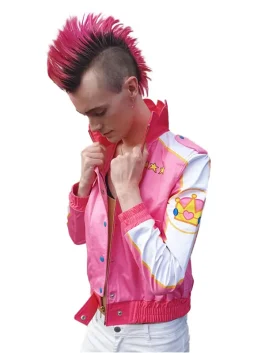 Mens Pink Racing Princess Bomber Jacket