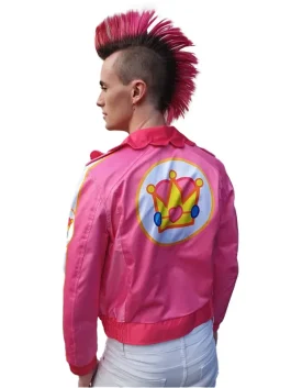 Mens Pink Racing Princess Bomber Jacket