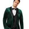 Mens Slim Fit Satin Peak Lapel Tuxedo Jacket Front look