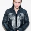 Mens Spider Venom Black Leather Jacket