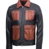 Men’s Vintage Trucker Leather Jacket