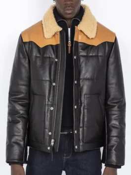 Men’s Western Style Puffer Aviator Jacket