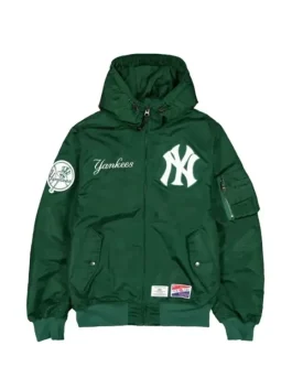 New York Yankees x Alpha Industries x Bomber Jacket Green