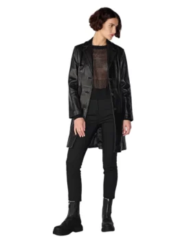 Nora Button Down Lamb Trench