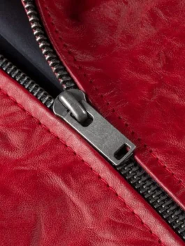 Oliver Red Aviator Cafe Racer Leather Jacket