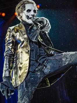 Papa Emeritus Gold Jacket Front Look Golden color