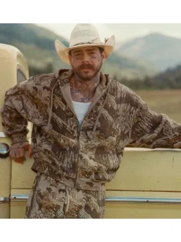 Post Malone Skims Realtree Camo Hoodie Front look