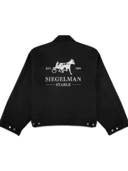 Siegelman Stable Embroidered Coaches Jacket Back look