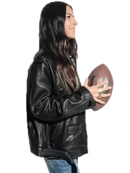 Super Bowl LIX Tabitha Oversized Moto Jacket