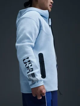 Team USA Tech Fleece Windrunner Full-Zip Hoodie Side look Team