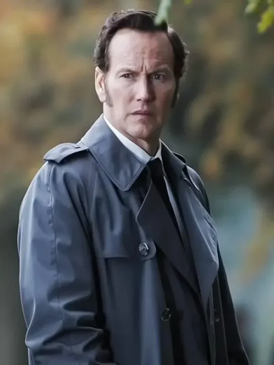 The Conjuring Last Rites Ed Warren Grey Coat Front Look