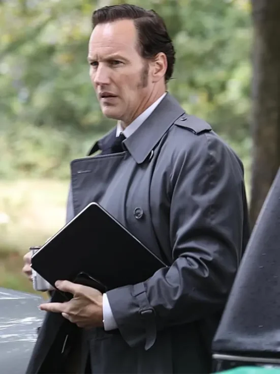 The Conjuring Last Rites Ed Warren Grey Coat Front Look