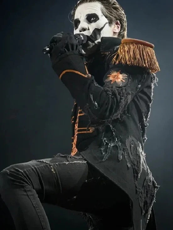 Tobias Forge GHOST Rite Here Rite Now 2024 Leather Jacket