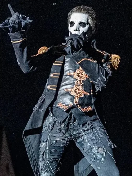 Tobias Forge GHOST Rite Here Rite Now 2024 Leather Jacket