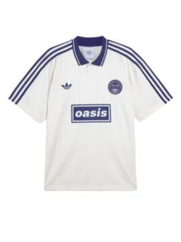 Adidas Tour Jacquard Jersey in professional cream white knit fabric with a luxury shirt style collar.