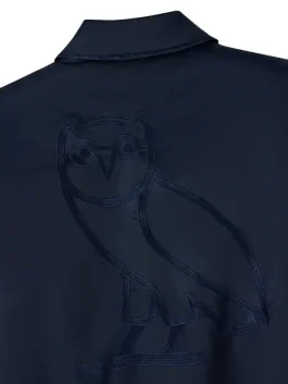 OVO Alpha Industries Bomber Jacket Blue Color Back Look