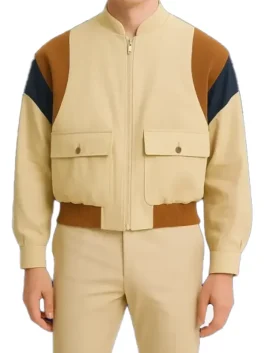 Aaron Taylor-Johnson Cotton Bomber Jacket