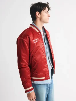 Abercrombie Budweiser Varsity Bomber Jacket