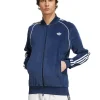Adidas Adicolor Velour Track Jacket. Blue Color Front look