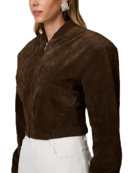 Adoore Suede Jacket Front look