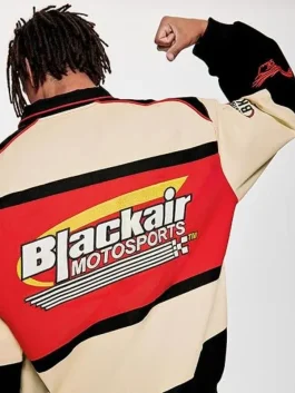 Air Racing Style Varsity Jacket Red