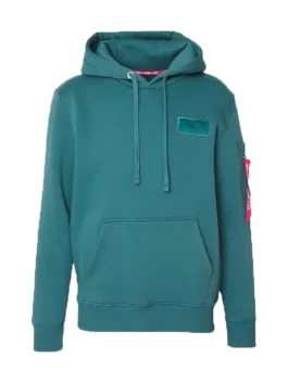 Alpha Industries Hoodie Color Green Front Look