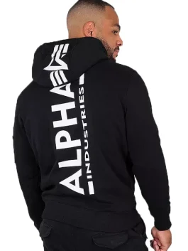 Alpha Industries Back Print Hoodie Color Black