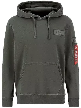 Alpha Industries Hoodie Color Grey Front Look