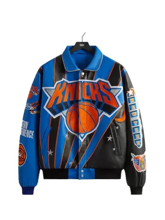 Amar’e Stoudemire New York Knicks Leather Jacket Front Look
