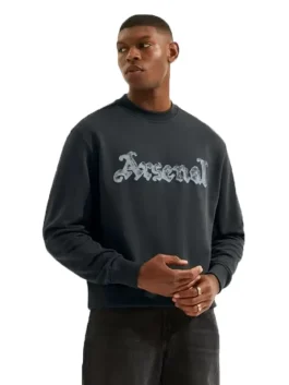 Arsenal N7 Black Permanent Sweatshirt Front look