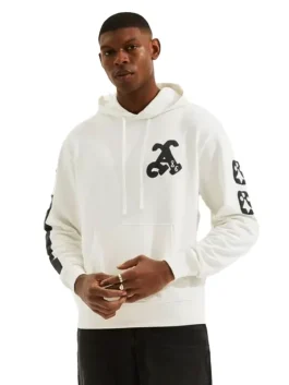 Arsenal N7 White Pre-Historic Hoodie