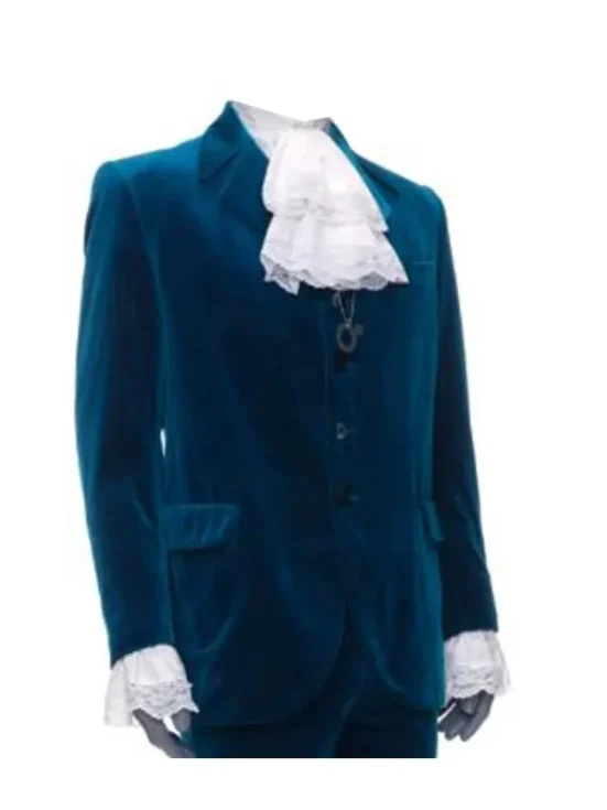 Austin Powers Blue Velvet Suit Groovy Spy Outfit