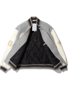 BAPE X HIGHSNOBIETY Varsity Jacket Front Look Closure