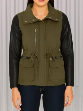 Caroline Flack Green Cotton Jacket